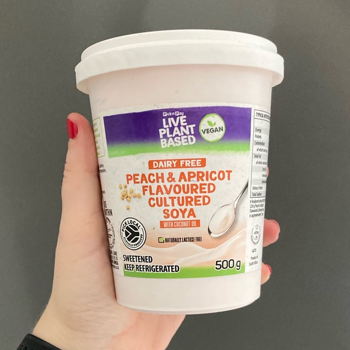 photo of Pick n Pay Dairy Free Peach And Apricot Cultured Soya shared by @catherinews on  12 Jul 2025 - review