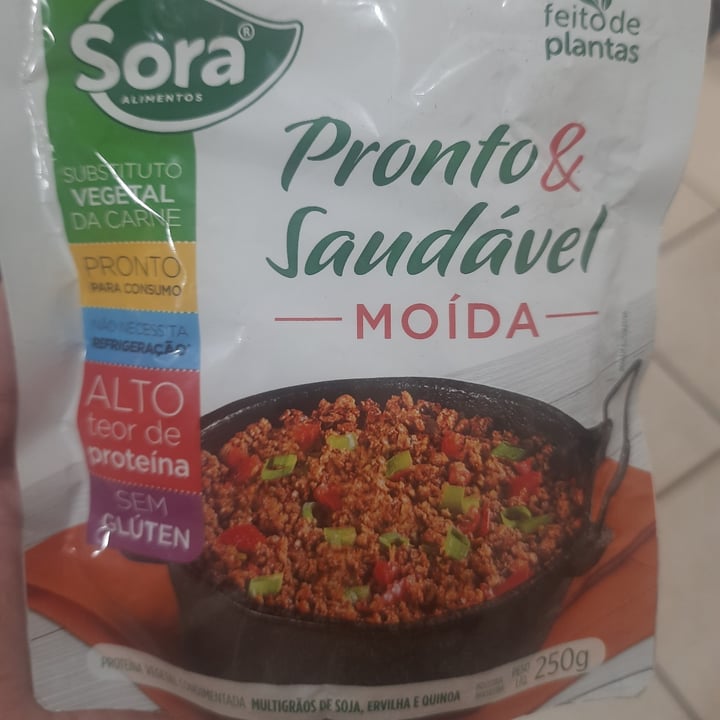 photo of Sora Carne moída vegetal Pronto & Saudável- 250g shared by @patysouza on  02 Sep 2025 - review