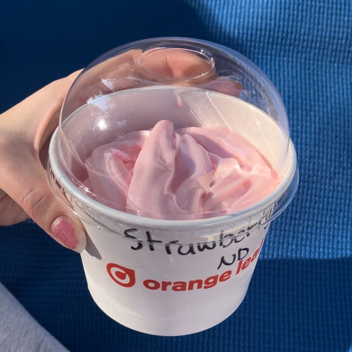 photo of Orange Leaf Frozen Yogurt NonDairy Strawberry shared by @emmamolteni on  12 Jan 2025 - review