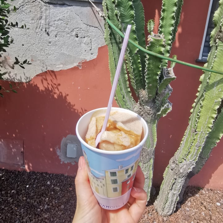 photo of La Cremeria del Paradiso Granita alla mandorla con aggiunta di caffè shared by @posataverde on  11 Aug 2025 - review