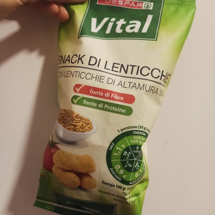 photo of Despar vital Snack di lenticchie shared by @ross1992 on  17 Mar 2024 - review