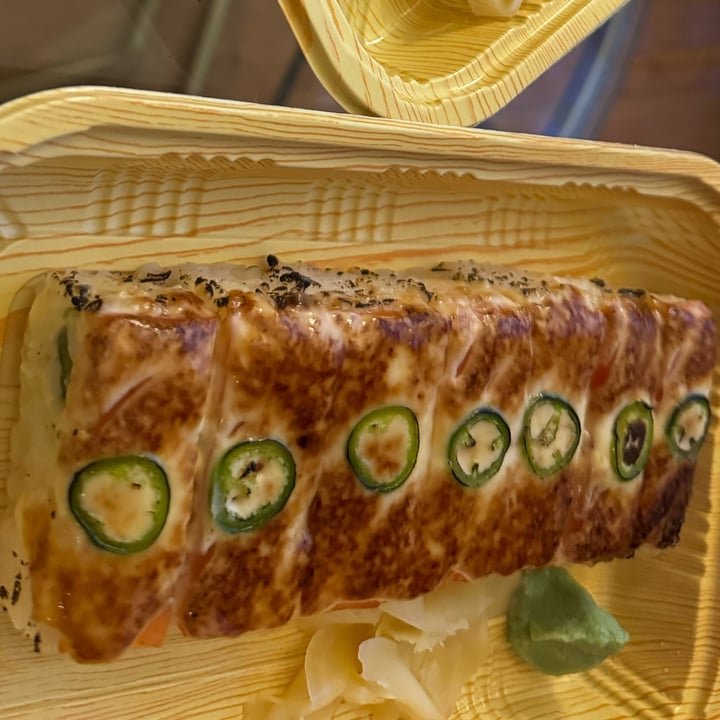 photo of Vegan Shoku Japanese Restaurant Vegan Salmon Avocado Oshi shared by @carrieannburns on  06 Sep 2025 - review