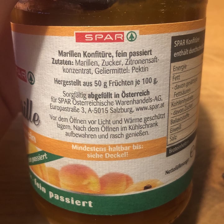 photo of Spar Marillenkonfitüre shared by @cosmeacosmos on  18 Sep 2023 - review