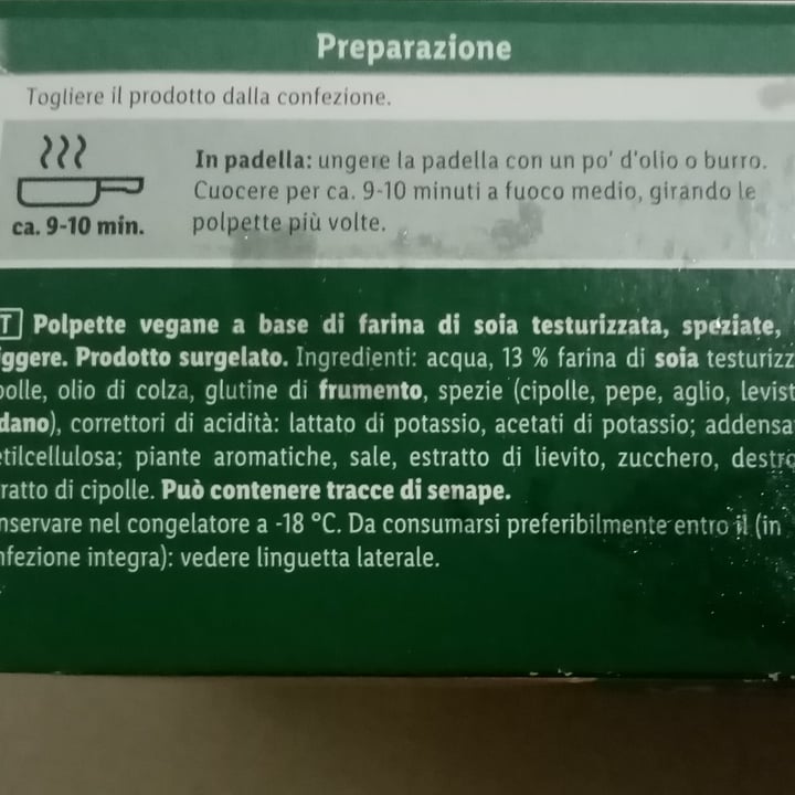photo of Vemondo polpette vegane, A Base Di Farina Di Soia Testurizzata shared by @valeveg75 on  29 Feb 2024 - review