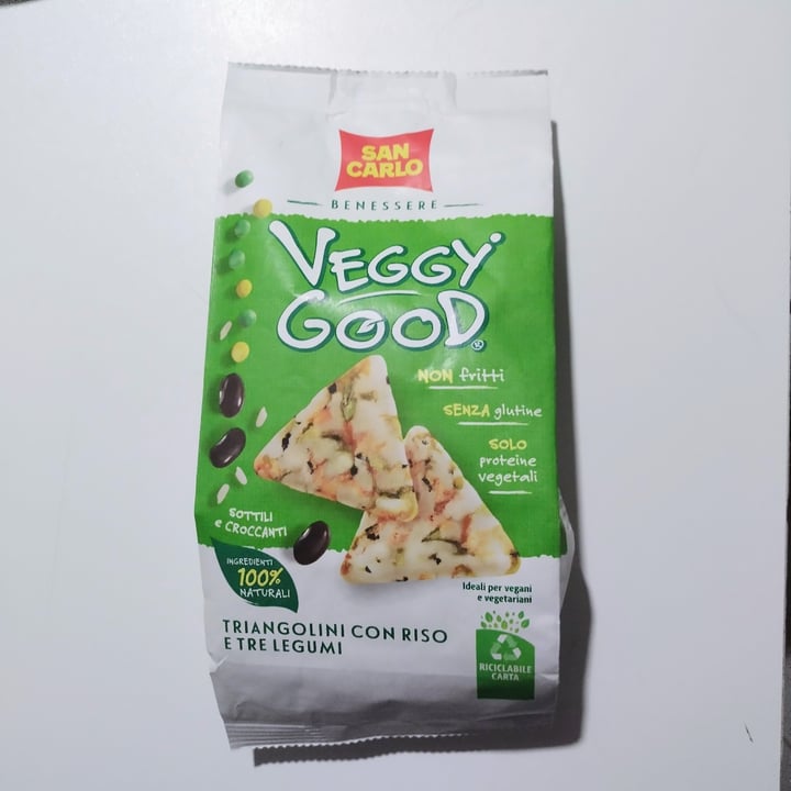 photo of Veggy Good  Veggy Good Triangolini con Riso e Tre Legumi shared by @giusvisions on  17 Sep 2023 - review