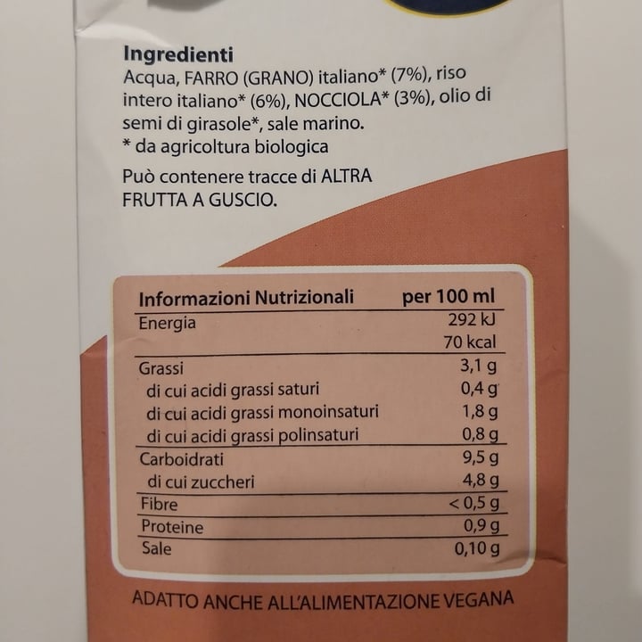 photo of Matt Bevanda vegetale nocciola e farro shared by @veganvicky on  20 Sep 2023 - review