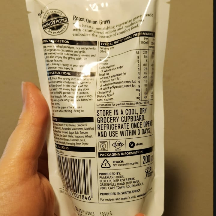 photo of Ina Paarman’s Kitchen Roast Onion Gravy shared by @josiearmadillo on  31 May 2025 - review