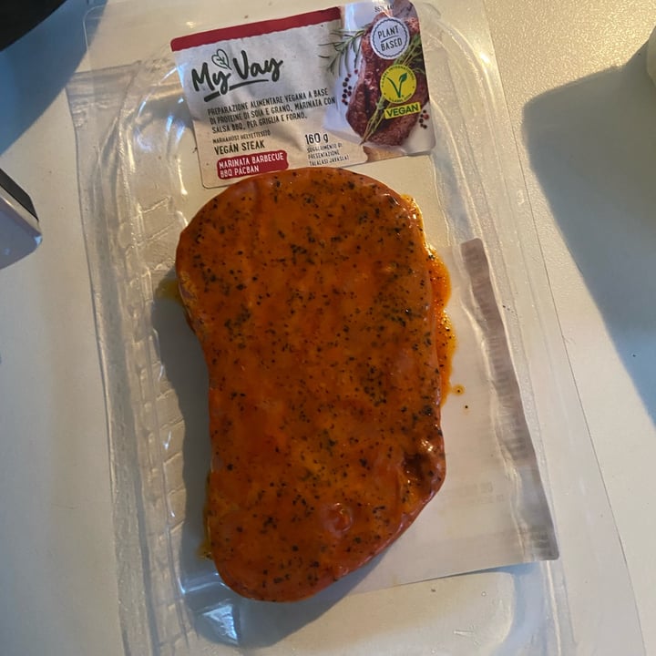 photo of My Vay (ALDI) vegan steak barbecue shared by @saraxcix on  06 Aug 2025 - review