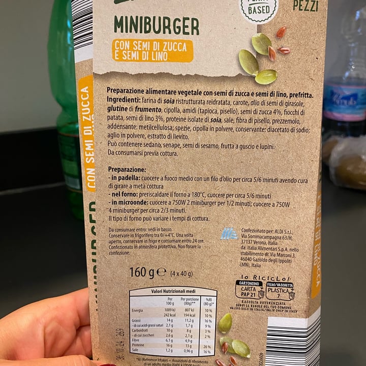 photo of My Vay (My Veg) miniburger ai semi di zucca shared by @martina2911 on  29 Oct 2024 - review
