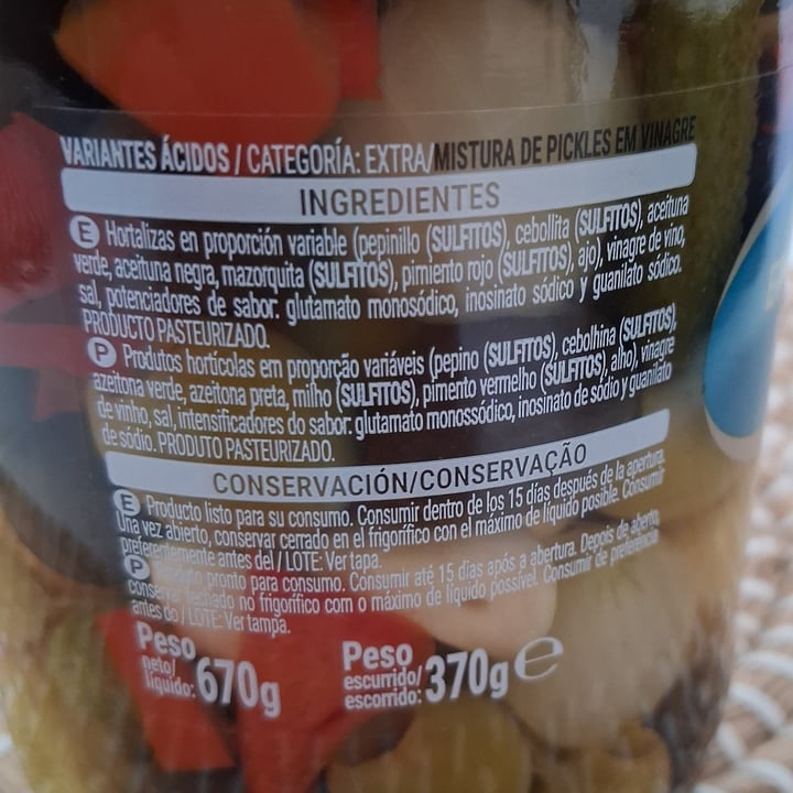 photo of Hacendado Mix Encurtidos Pickles shared by @danielgl on  09 Oct 2025 - review