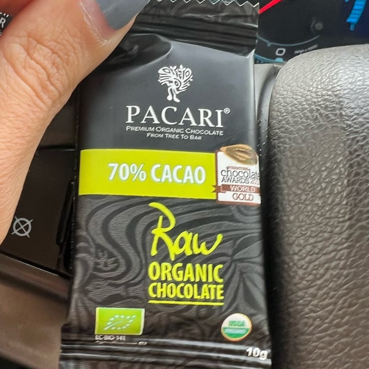 photo of Paccari Pacari Raw Organic Chocolate 70% Cacao shared by @deboramora on  08 Oct 2025 - review