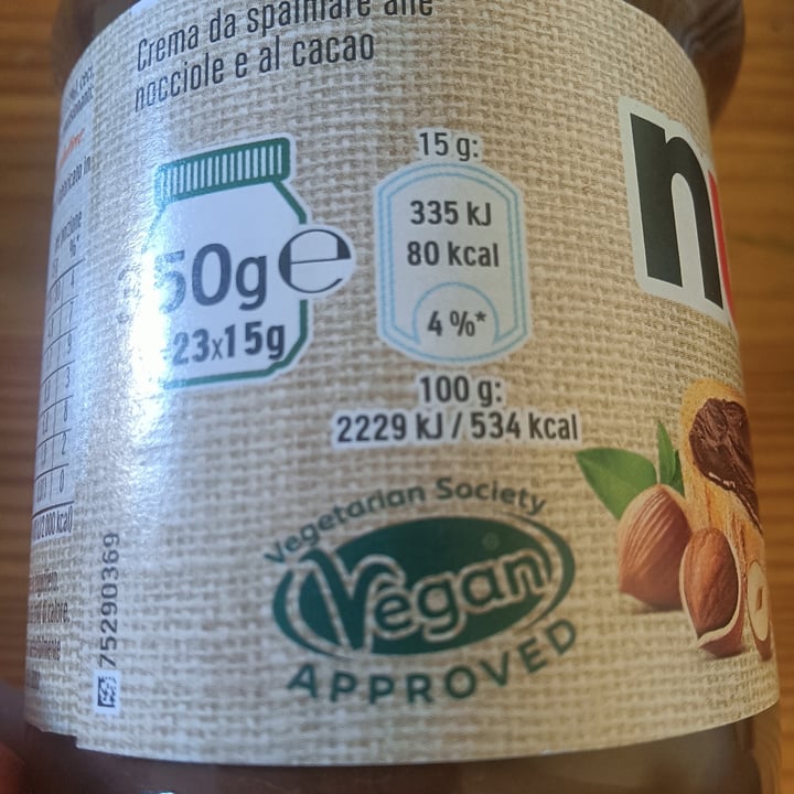 photo of Ferrero nutella Plant Based shared by @artemisianera on  09 Sep 2024 - review
