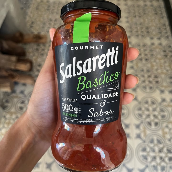 photo of Salsaretti Molho Tomate Basilico shared by @isadoragontijo on  23 Mar 2024 - review