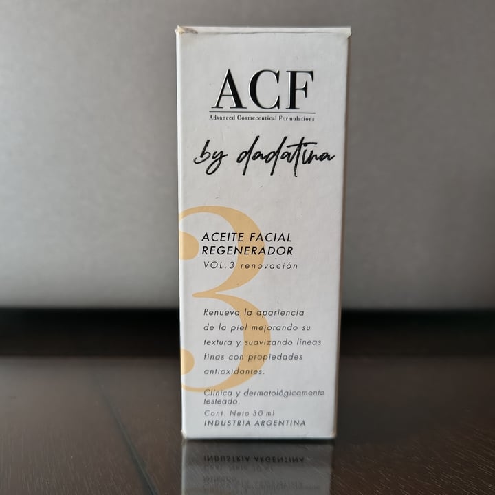 photo of ACF Aceite facial regenerador (volumen 3 renovación) shared by @pamarg on  05 Jul 2025 - review