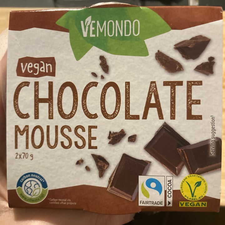 photo of Vemondo vegan chocolate mousse shared by @tobie on  31 Dec 2023 - review
