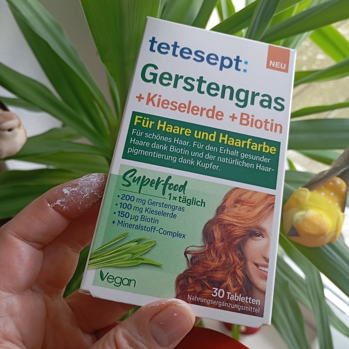 photo of Tetesept Gerstengras + Kieselerde + Biotin shared by @gwenda on  10 Aug 2025 - review