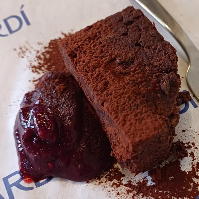 Photo of the dish “Brownie al cioccolato e ceci”