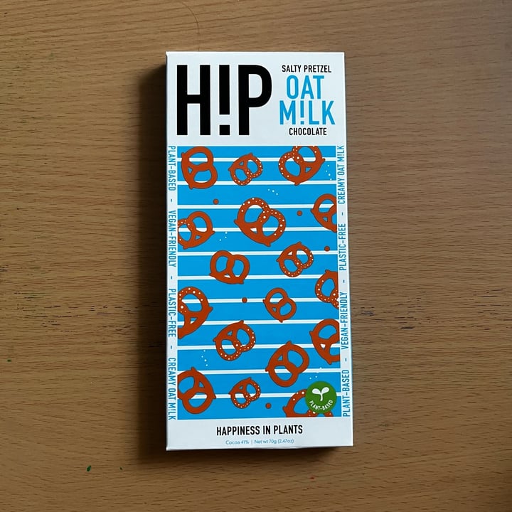 photo of HIP (H!P) Salty Pretzels Oat M!lk Chocolate Bar shared by @jessskh on  23 Sep 2023 - review