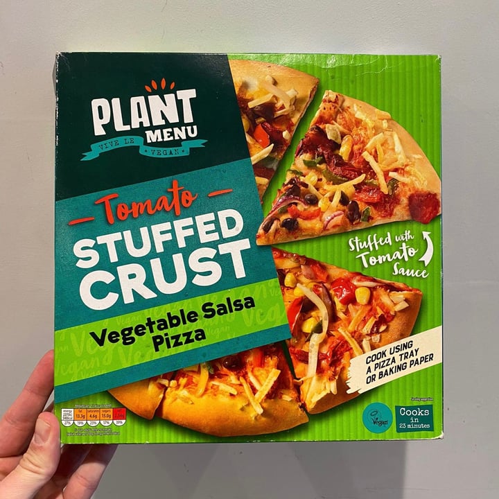 photo of Plant Menu Tomato Stuffed Crust Vegetable Salsa Pizza shared by @appleappleamanda on  22 Jan 2024 - review