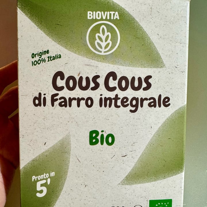 photo of Biovita Cous cous di farro integrale shared by @v-egan on  26 Apr 2024 - review