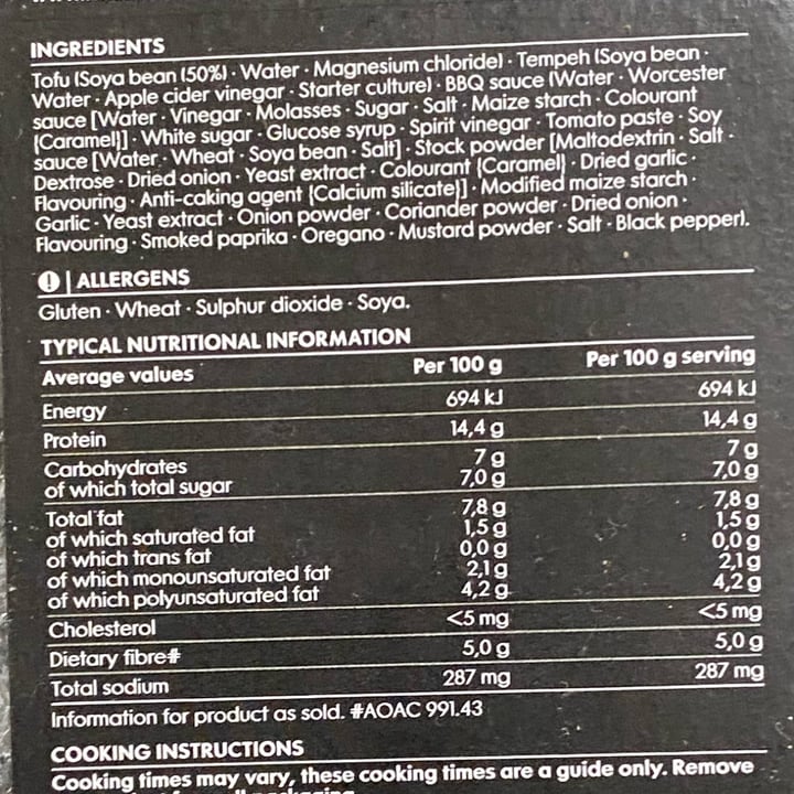 photo of Woolworths bbq tofu & tempeh kebabs shared by @saveg on  04 Oct 2025 - review