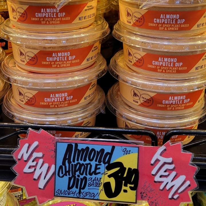 photo of Trader Joe's Almond Chipotle Dip shared by @pinkobsessedvegan on  08 Sep 2023 - review