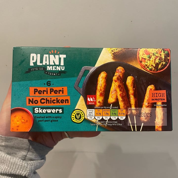 photo of Plant Menu 6 Peri Peri No Chicken Skewers shared by @appleappleamanda on  27 Apr 2024 - review