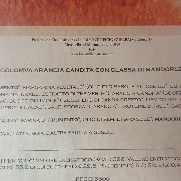photo of Biscottificio Guerra ColomVa Arancia Candita Con Glassa Di Mandorle shared by @francescarest on  20 Mar 2024 - review