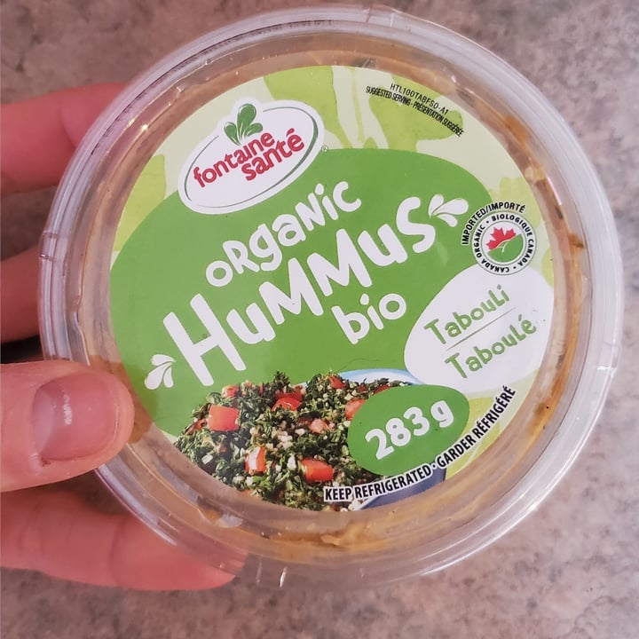 photo of Fontaine Santé hummus bio taboulé shared by @courage-and-a-brick on  22 Mar 2024 - review