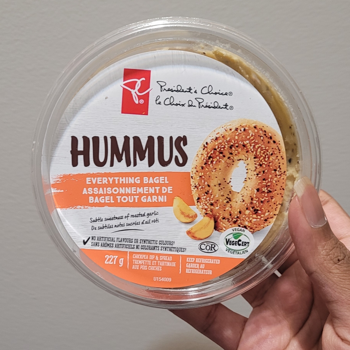 Everything Bagel Hummus from President's Choice Vegan Product