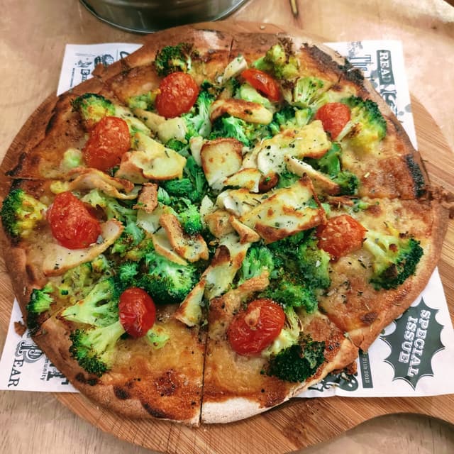 Photo of the dish “Barbecue Broccoli Pizza”