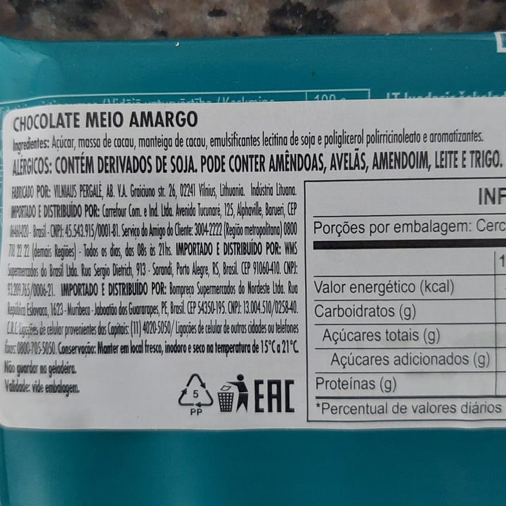 photo of Pergalė Dark Chocolate 72% shared by @jcasati on  17 Sep 2025 - review