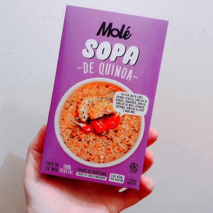 photo of Molé sopa de quinoa shared by @alejandraglck on  02 Apr 2024 - review