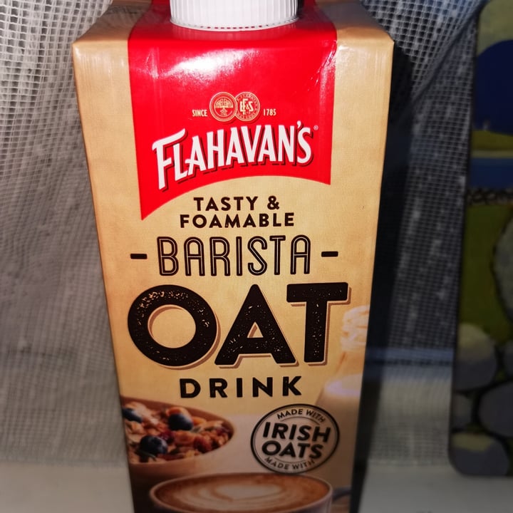 photo of Flahavan's Barista oat drink shared by @eilishhassett on  28 Dec 2023 - review