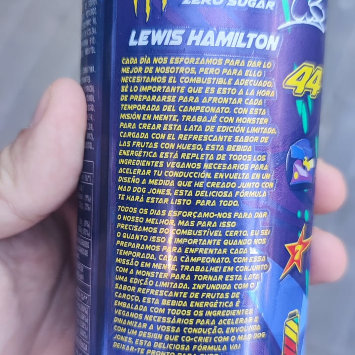 photo of Monster Energy Lewis Hamilton Zero Sugar shared by @kinggorilla on  21 Feb 2024 - review