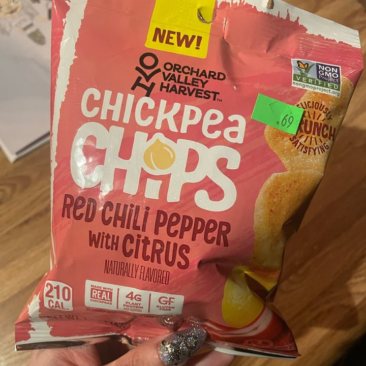 photo of Orchard valley harvest Chickpea Chips Red Chili Pepper with Citrus shared by @switchharris on  28 Feb 2024 - review