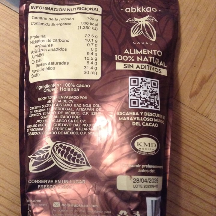 photo of Abkkao cacao en polvo 100% natural shared by @marybell on  15 Dec 2023 - review