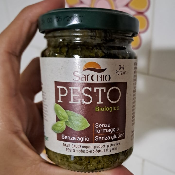 photo of Sarchio pesto biologico senza formaggio semza aglio senza glutine shared by @vegantizi on  28 Nov 2024 - review