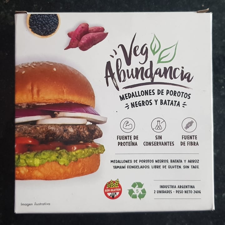 photo of Veg Abundancia Medallones De Porotos Negros Y Batata shared by @aquilesjugador on  19 Mar 2025 - review