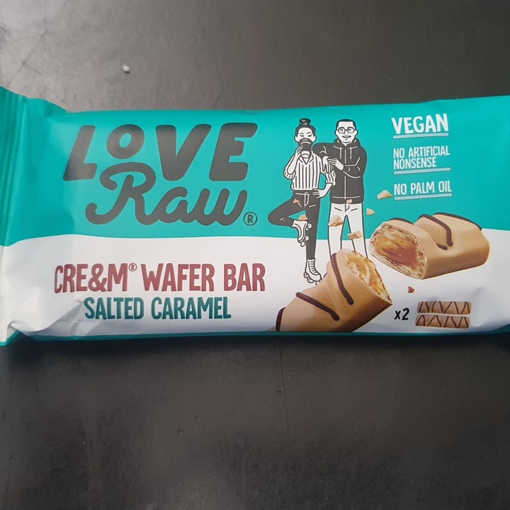 photo of LoveRaw Cre&m Wafer Bar (Salted Caramel) shared by @lorenzajac on  21 Apr 2024 - review