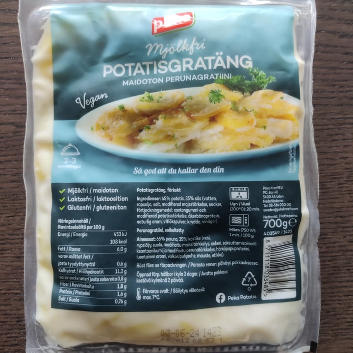 photo of Peka mjölkfri potatisgratäng shared by @enkelvegan on  10 May 2024 - review