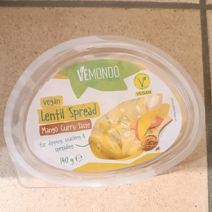 photo of Vemondo vegan Lentil Spread Mango And Curry shared by @fajonii on  13 Apr 2024 - review