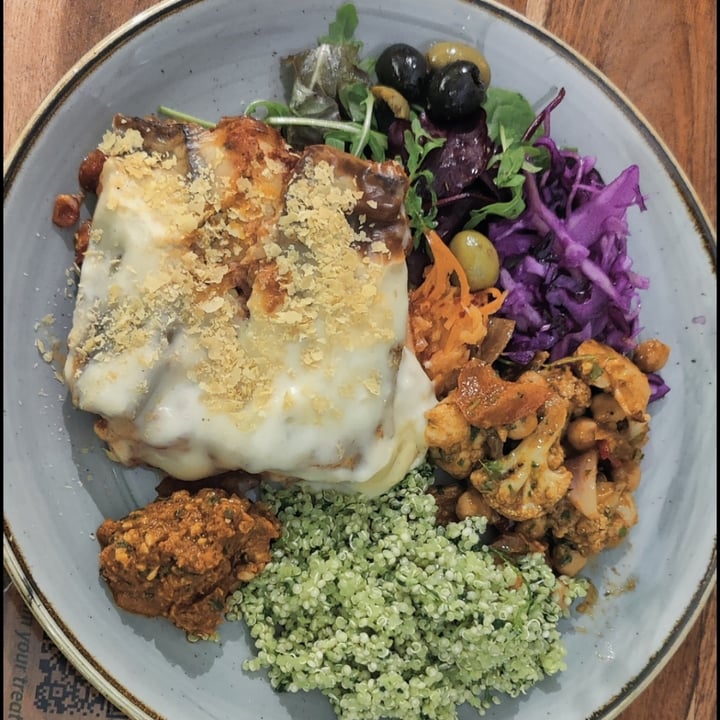 photo of The Veg Box Cafe Lasagne shared by @ecofriendlyvegangeek on  06 Dec 2024 - review