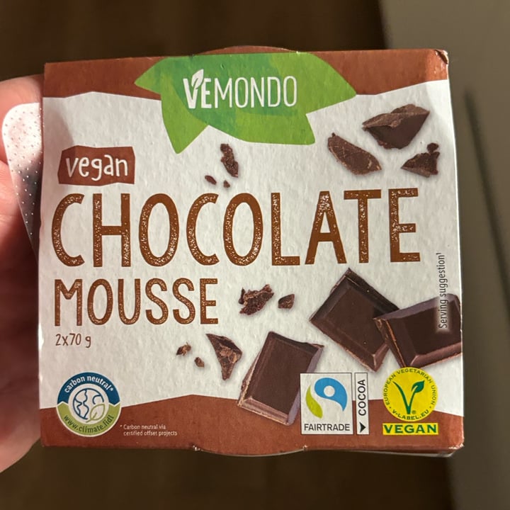photo of Vemondo vegan chocolate mousse shared by @ariannagariboldi on  14 Jan 2024 - review