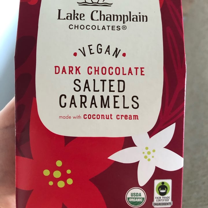 photo of Lake Champlain Chocolates Vegan dark chocolate salted caramels shared by @wonderfulleopard15 on  14 Feb 2024 - review