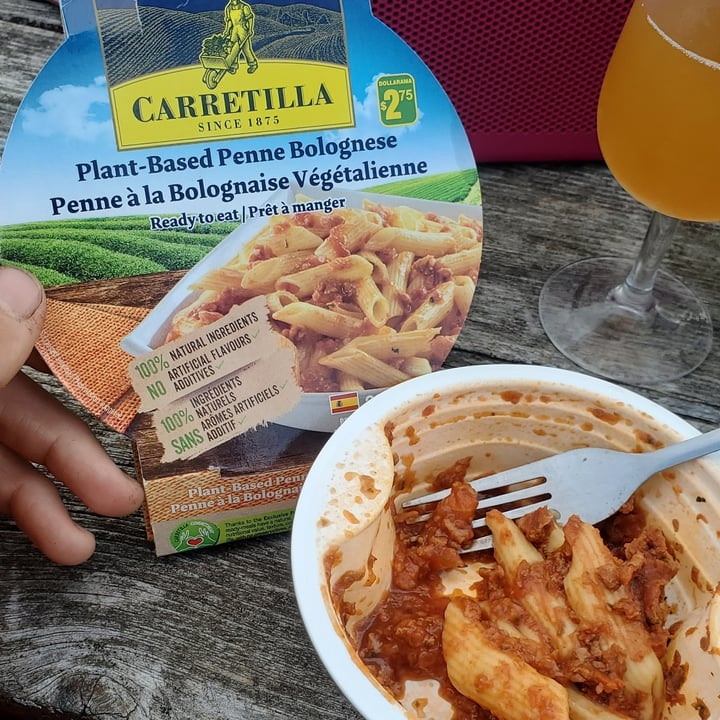 photo of Carretilla plant-based Penne Bolognese shared by @courage-and-a-brick on  27 Aug 2024 - review