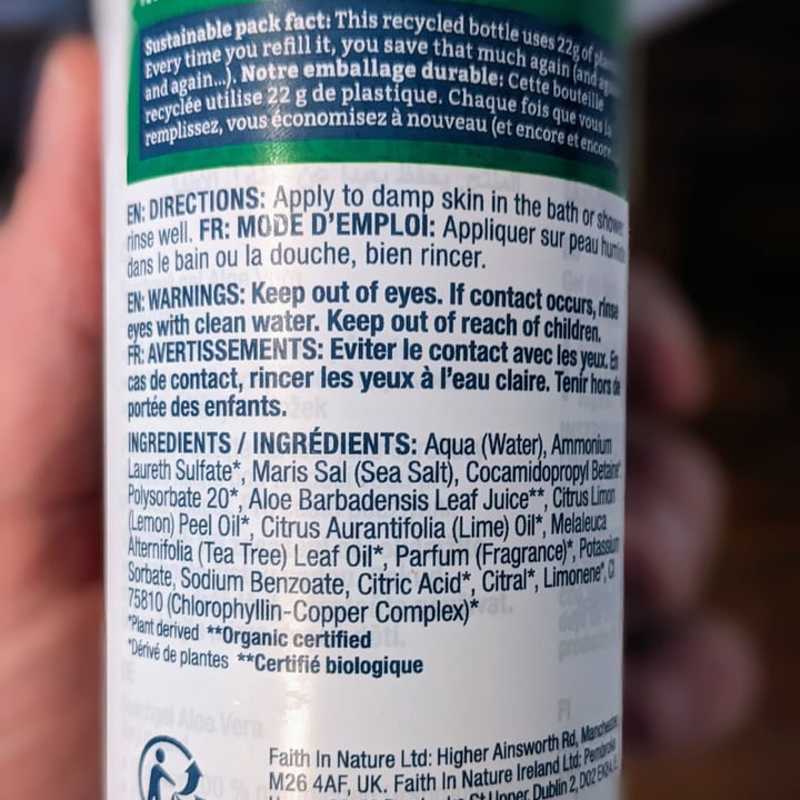 photo of Faith In Nature Aloe vera body wash shared by @goosebumps on  15 Oct 2023 - review