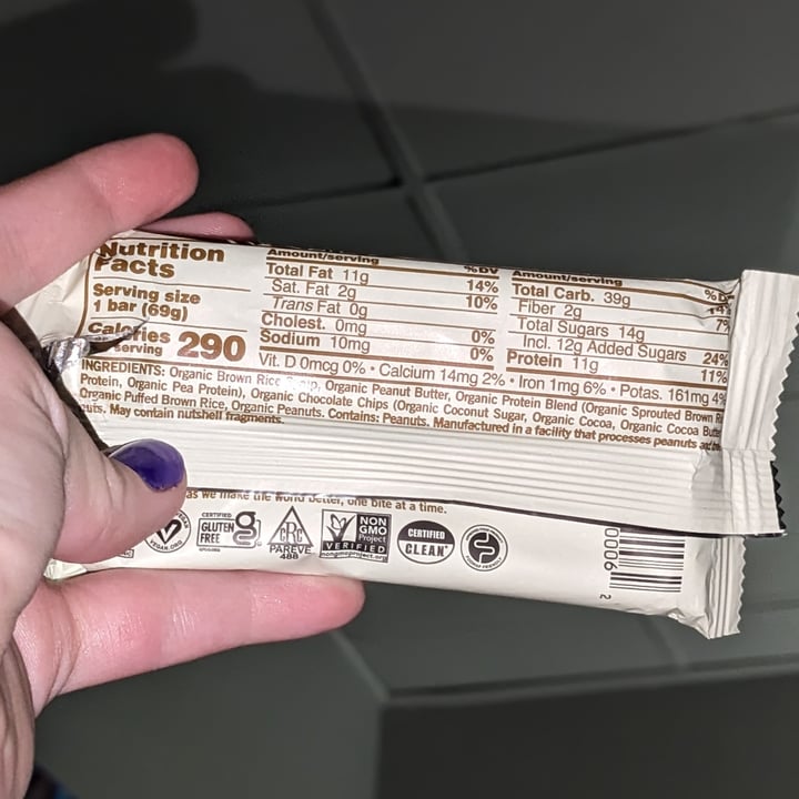 photo of GoMacro Protein Pleasure - Peanut Butter Chocolate Chip shared by @remitherat on  29 Nov 2023 - review
