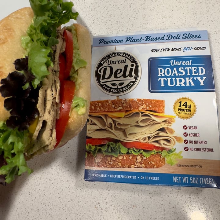photo of Mrs. Goldfarb’s Unreal Deli Unreal Roasted Turk'y shared by @berryveganplanet on  28 Sep 2023 - review
