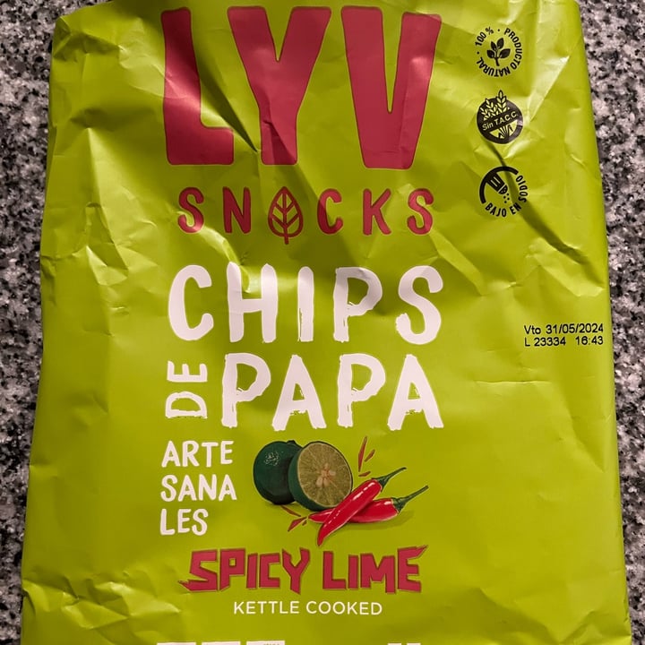 photo of Lyv snacks Chips De Papa Spicy Lime shared by @dai9o on  06 Jan 2024 - review